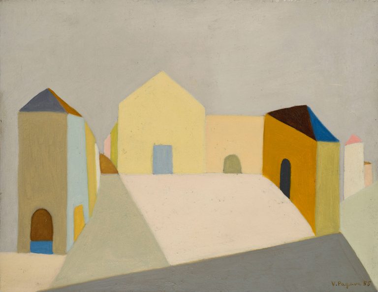 Vera Pagava, L'église, 1955<br/>© Jeanne Bucher Jaeger