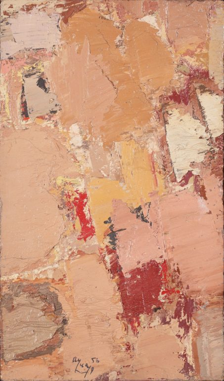 Fermín Aguayo, Composition brune, 1956<br/>© Jeanne Bucher Jaeger