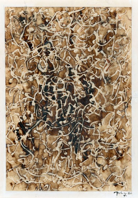 Mark Tobey, Arabesque of the night, 1960<br/>© Jeanne Bucher Jaeger