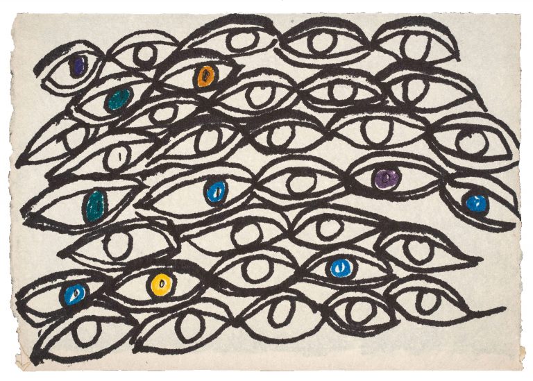 Maria Helena Vieira da Silva, Etude pour « Le théâtre des yeux », 1980<br/>© Jeanne Bucher Jaeger