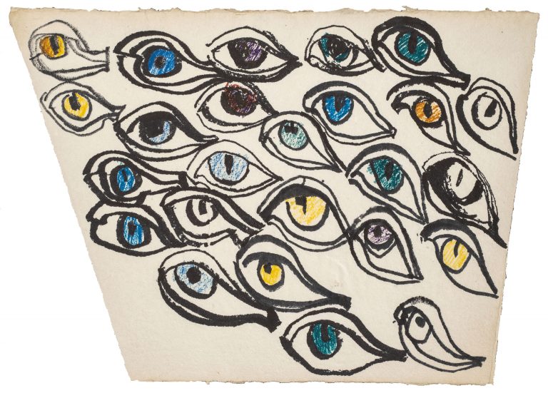 Maria Helena Vieira da Silva, Etude pour « Le théâtre des yeux » 1980<br/>© Jeanne Bucher Jaeger