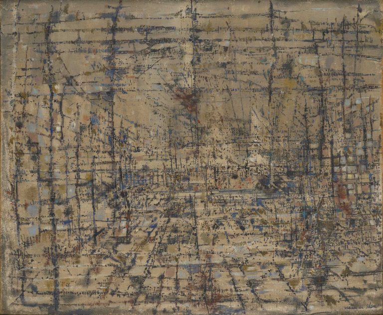 Maria Helena Vieira da Silva, La gare Saint Lazare, 1949<br/>© Jeanne Bucher Jaeger