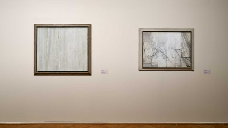 Vue d'exposition « Vieira da Silva, L'œil du Labyrinthe », 2022<br/>© Jeanne Bucher Jaeger