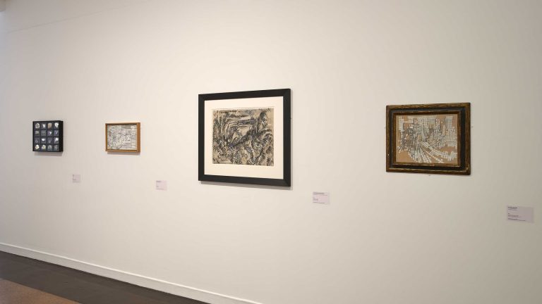 Vue d'exposition « Vieira da Silva, L'œil du Labyrinthe », 2022<br/>© Jeanne Bucher Jaeger