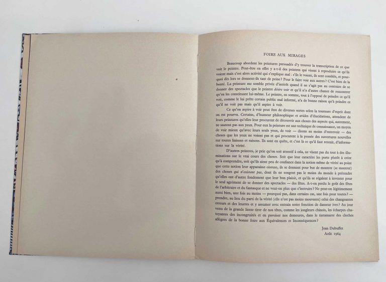 Catalogue d'exposition « L'Hourloupe », Jean Dubuffet, 1964<br/>© Jeanne Bucher Jaeger