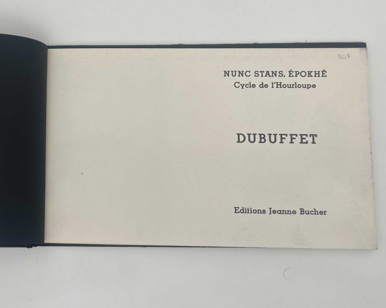 Exhibition catalog « Nunc Stans, Épokhê. Cylce de L'Hourloupe », Jean Dubuffet, 1966<br/>© Jeanne Bucher Jaeger