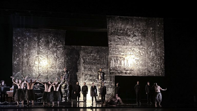 Evi Keller, Scénographie Création Matière-Lumière de l'Opéra Didon et Énée de Purcell 2023, Répétition générale, 15 Janvier 2023<br/>© Jeanne Bucher Jaeger