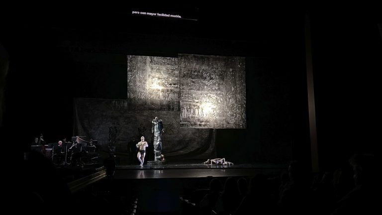 Evi Keller, Scénographie Création Matière-Lumière de l'Opéra Didon et Énée de Purcell 2023, Répétition générale, 15 Janvier 2023<br/>© Jeanne Bucher Jaeger