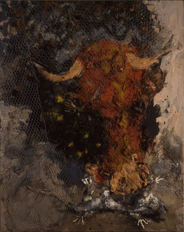 Paul Rebeyrolle, La vache rouge (série Monétarisme), 1998<br/>© Jeanne Bucher Jaeger