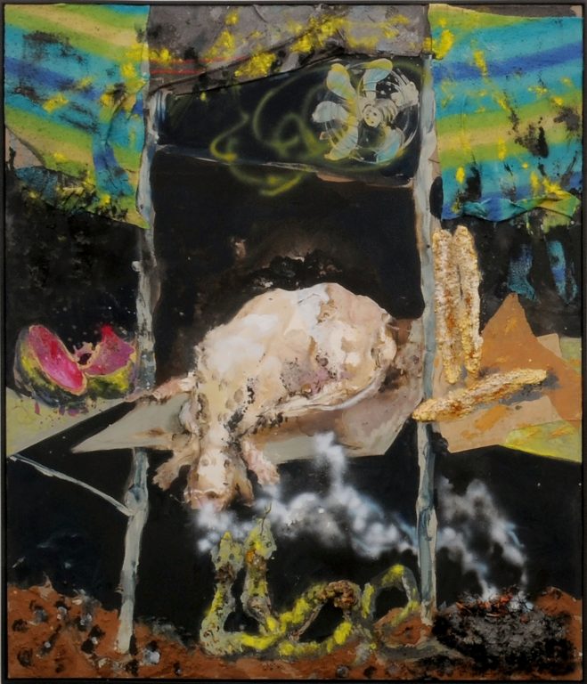 Paul Rebeyrolle, Le Chien blanc (série Madagascar), 2000<br/>© Jeanne Bucher Jaeger
