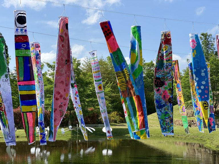 Susumu Shingu, Genki-nobori, atelier 2023<br/>© Jeanne Bucher Jaeger