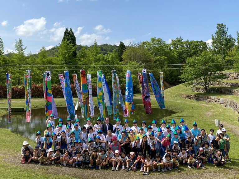 Susumu Shingu, Genki-nobori, atelier 2023<br/>© Jeanne Bucher Jaeger