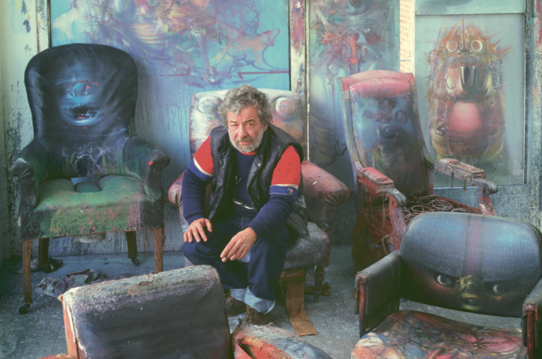 Atelier de Dado, 1986, photographie de Domingo Djuric © Jeanne Bucher Jaeger